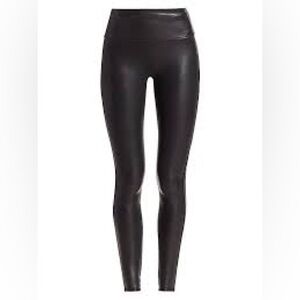 Spanx Faux Leather Black Faux Leather Leggings
